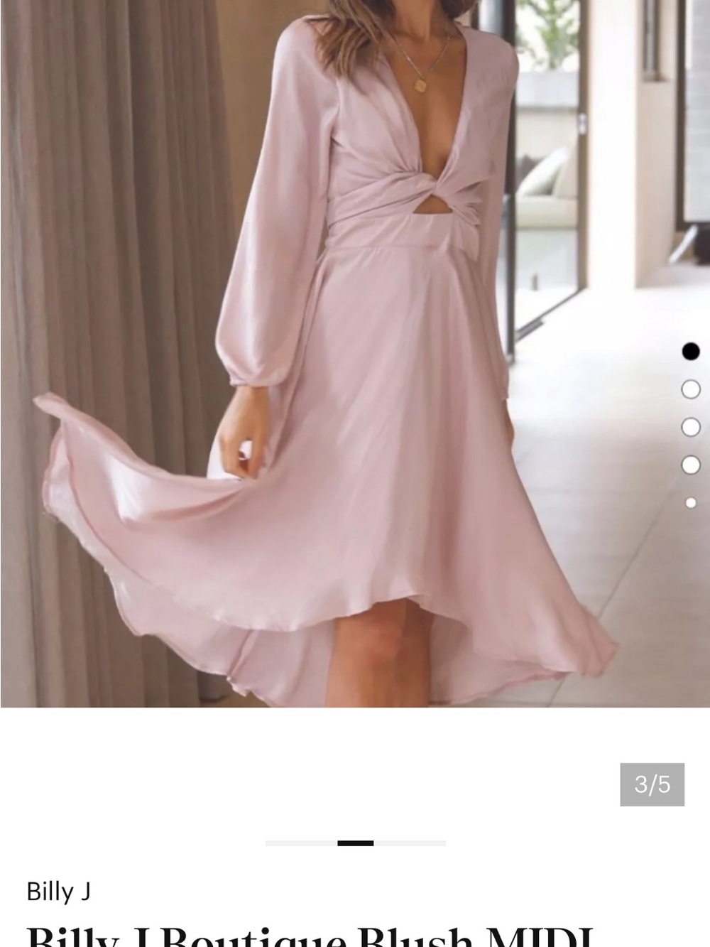 Billy J Starry Nights light pink/mauve dress